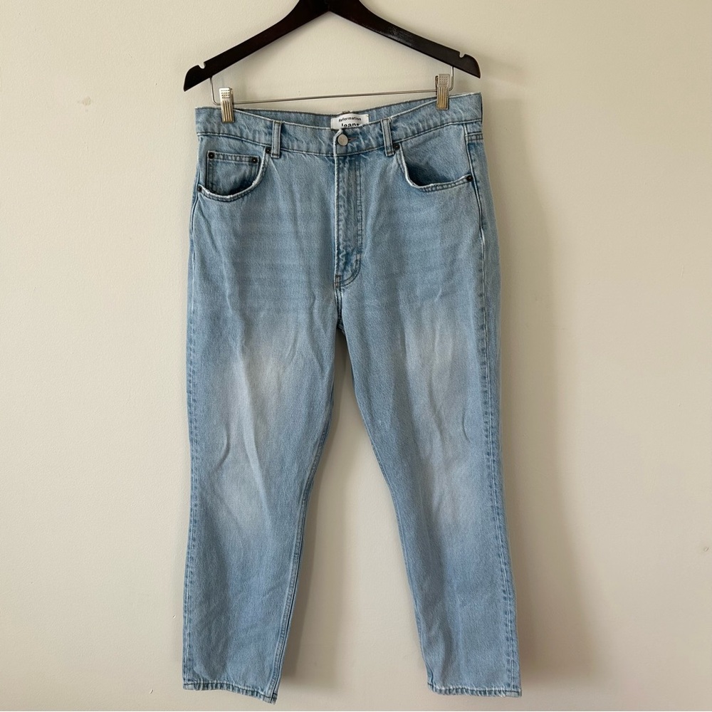 Reformation Straight Legs Jeans Light Wash 
Sz 30